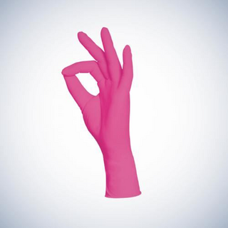 Style Magenta Nitril-Untersuchungshandschuhe rosa L