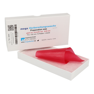 mega Vorbereitungswachs 0,60 mm / 15x (75x 150 mm) Pack